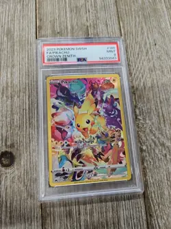 PSA 9 2023 Pokemon SWSH FA/Pikachu Crown Zenith - Image 1