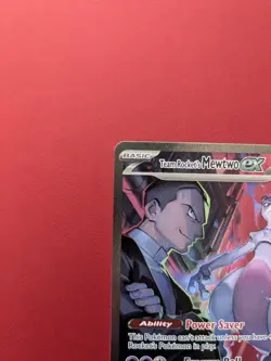 Team Rocket's Mewtwo ex SIR - Destined Rivals 231/182 IN HAND English Pokemon - Image 4