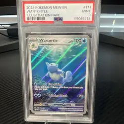 2023 Pokemon Mew EN Wartortle Illustration Rare 171/165 PSA 9 - Image 1