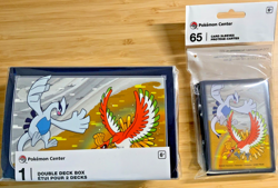 Pokemon Center Official Sleeves + Double Deck Box Ho-oh & Lugia - New 🇺🇸 - Image 1