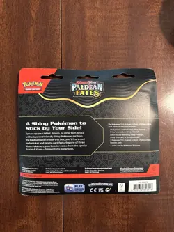 Pokemon TCG Paldean Fates 3 Pack Blister Tech Sticker Maschiff - Image 2