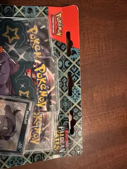 Pokemon TCG Paldean Fates 3 Pack Blister Tech Sticker Maschiff - Image 4