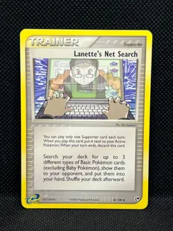 Pokemon Tcg Lanette's Net Search 87/100 EX Sandstorm Non Holo - Image 1