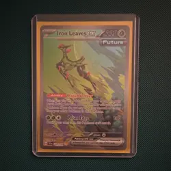 Pokemon TCG Iron Leaves ex SV05 Temporal Forces SIR Holo 203/162 220 HP - Image 1