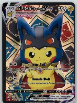 Pokemon Pikachu Poncho Cosplay - MLucario Pikachu VCOS - Fan Art Non TCG - Image 1