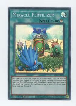 Yugioh Miracle Fertilizer SESL-EN056 Super Rare 1st Edition NM x3 Play Set - Image 1