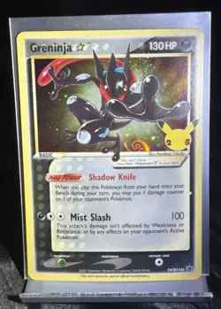 Pokemon Greninja Star SWSH144 Promo Full Art Holo 130HP Mist Slash English - Image 1