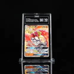 2017 POKEMON SM BLACK STAR PROMO MYSTERIOUS POWERS TINS #SM57 HO-OH GX TAG 10 - Image 1