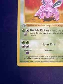1999 Pokemon TCG Nidorino 1st Edition Shadowless Base Set 37/102 - Image 5