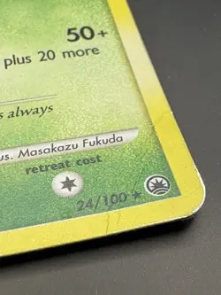 Pokemon Diamond & Pearl Majestic Dawn #24 Leafeon Holo Rare Condition Played - Image 3