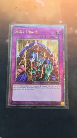 Yu-Gi-Oh #RA02-EN077 Skill Drain Quarter Century Secret Rare 1st Edition NM - Image 1