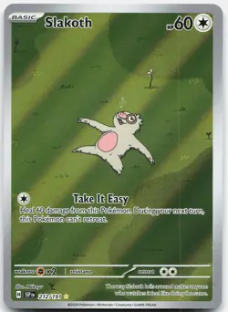 Pokemon Slakoth 212/191 Illustration Rare Surging Sparks Pokemon Near Mint - Image 1