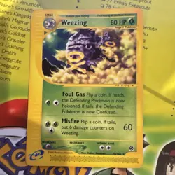 Pokemon TCG Weezing Expedition Base Set Rare Regular ENG 80HP 070/165 - Image 1