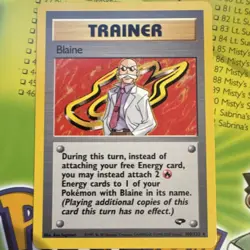 Wizards of the Coast Pokemon TCG Blaine Gym Challenge Rare ENG 100/132 - Image 1