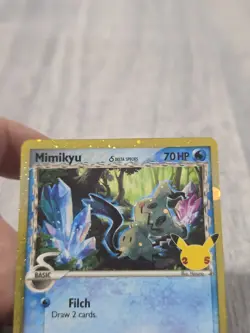 Pokemon Mimikyu TCG Holo Promo SWSH136 25th Celebrations - C695 - Image 2