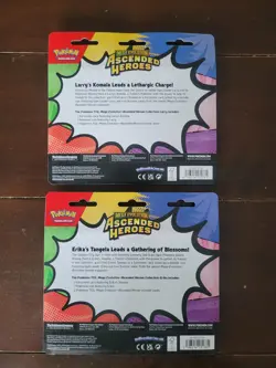 Pokemon TCG Ascended Heroes Erika Tangela + Larry Komala Blister Pair Lot SEALED - Image 2