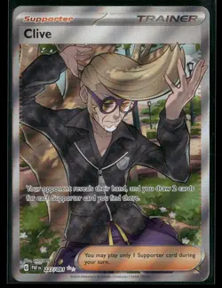 Pokemon Clive 227/091 PAF Ultra Rare Holo NM SV: Paldean Fates - Image 1
