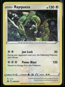 Rayquaza SWSH029 Holo Promo Sword & Shield Promo Pokemon Near Mint - Image 1