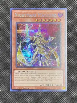 YuGiOh! - Nightmare Magician MP24-EN093 Secret Rare 1st Edition Near Mint - Image 1