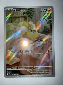 Yamper 99/94 Pokemon TCG Phantasmal Flames Illustration Rare English - Image 1