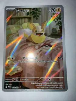 Yamper 99/94 Pokemon TCG Phantasmal Flames Illustration Rare English - Image 2