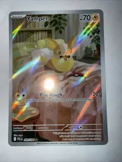 Yamper 99/94 Pokemon TCG Phantasmal Flames Illustration Rare English - Image 3