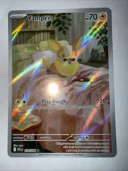 Yamper 99/94 Pokemon TCG Phantasmal Flames Illustration Rare English - Image 4