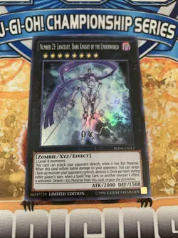 Yugioh NUMBER 23: LANCELOT DARK KNIGHT OF THE UNDERWORLD BOSH-ENSE2 NM - Image 1