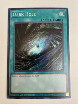 1 X YUGIOH Dark Hole - BLMR-EN086 - Secret Rare 1st Edition - Image 1