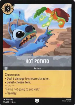 Hot Potato - Disney Lorcana - Azurite Sea EN-6 - 195/204 - Image 1