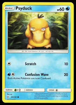 Psyduck 40/236 Common Cosmic Eclipse Pokemon Card - Image 1