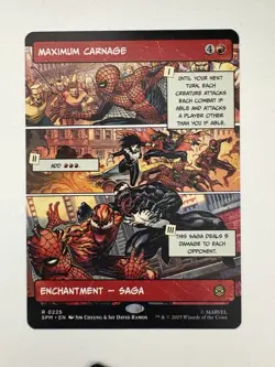 Maximum Carnage Showcase Comic MTG Magic the Gathering Card NM Near Mint SPM - Image 1