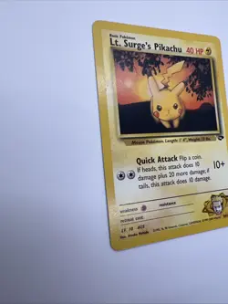 Lt. Surge's Pikachu 84/132 Pokemon TCG Gym Challenge Unlimited NM/LP Card WOTC - Image 5