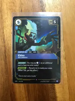 Riftbound Ekko Card Origins OGN 110/298 League Of Legends English - Image 1