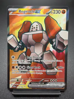 Regirock ex 214/182 Full Art Ultra Rare Destined Rivals Pokemon Card - Image 1