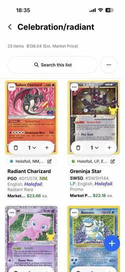 Pokemon TCG Radiant And Celebrations Lot Of 23 Cards - Image 2