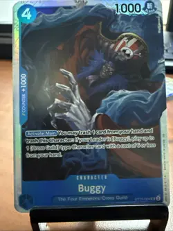 Buggy ST25-004 SR ONE PIECE Tcg Card Game NM Blue - Image 1