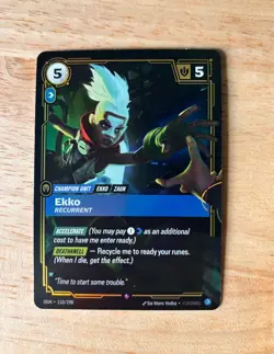 Riftbound Ekko Card Origins OGN 110/298 League Of Legends English Foil - Image 1
