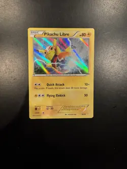Pikachu Libre 30/30 XY Trainer Kit Hol English 2016 Pokemon Card HP - Image 1