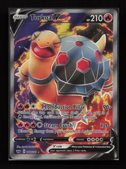 Torkoal V 188/202 Rare Ultra Sword & Shield Pokemon Near Mint - Image 1