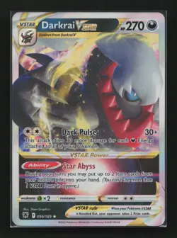Darkrai VSTAR 099/189 Holo Rare VSTAR Astral Radiance Pokemon Near Mint - Image 1