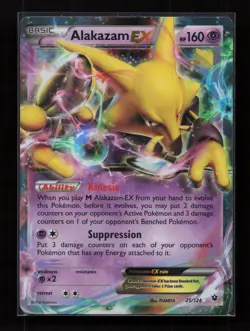 Alakazam EX 25/124 Holo Rare EX Fates Collide Pokemon Near Mint - Image 1