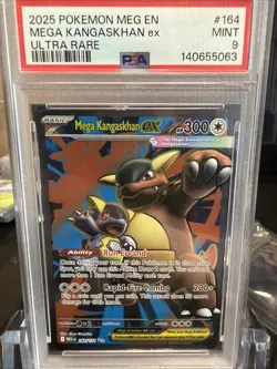 Pokemon TCG Mega Kangaskhan EX 182/132- SIR- Mega Evolutions 2025 - PSA 9 - Image 1