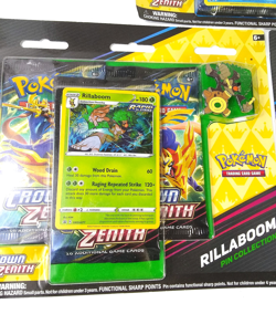 Pokemon Crown Zenith 3 Pack Blister Pin Collection Set Lot of 3 - Image 3