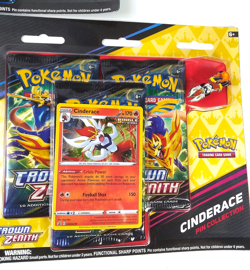 Pokemon Crown Zenith 3 Pack Blister Pin Collection Set Lot of 3 - Image 4