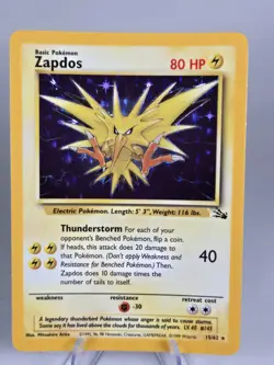 Zapdos (15) Fossil - Pokemon NM 15/62 - Image 1