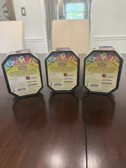 Pokemon Elemental Powers Tins Jolteon Vaporeon Flareon Set Sealed (TEAM UP!!) - Image 2