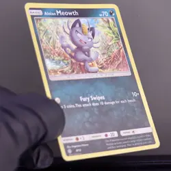 Pokemon Alolan Meowth 8/12 McDonalds Promo Holo LP 2017 - Image 3
