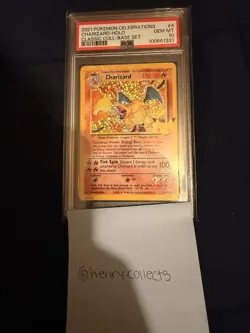Pokemon Celebrations PSA 10 Charizard 4/102 Classic Collection Holo - Image 1
