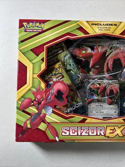 POKEMON TCG: 2017 SCIZOR EX XY EVOLUTIONS BOX New Factory Sealed *Damage* - Image 3